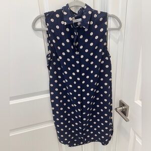 Equipment Femme | Polka Dot Collared Dress - perfect for work!